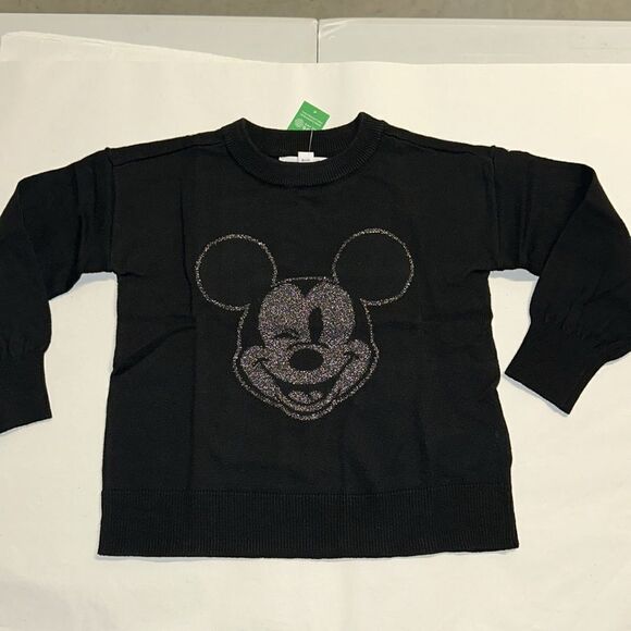 GapKids | Black Metallic | DISNEY MICKEY MOUSE INTARSIA SWEATER - Picture 2 of 6